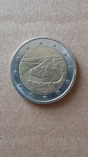 Германия 2 евро, 2025. Федеральные земли Германии. Саар, Сааршляйфе.