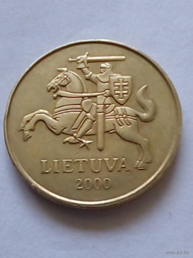 Литва 50 центов 2000 г.