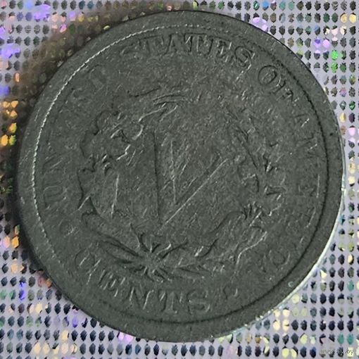 5 центов 1907 США