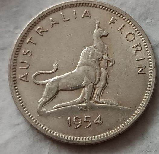 Австралия флорин 1954 кенгуру