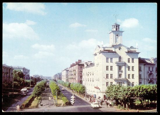СССР ДМПК 1972 Ярославль просп.Ленина автомобили троллейбус