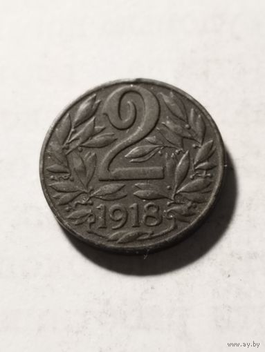 Австрия 2 геллера 1918