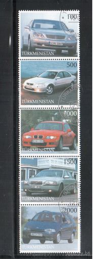 Туркменистан-1998,   гаш., Автомобили (полная серия)