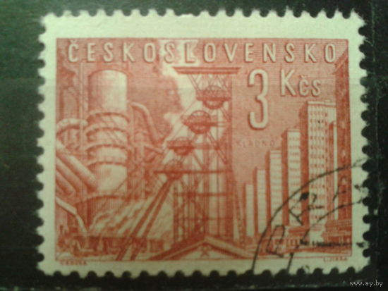 Чехословакия 1961 Стандарт, металлургия г. Кладно  с клеем без наклейки