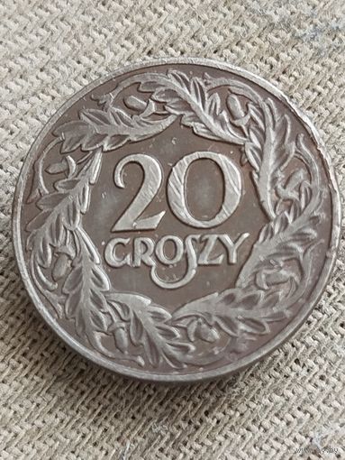 Распродажа - 20 грошей 1923г.,Польша,Вторая Республика