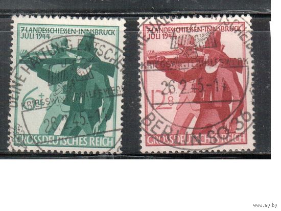 Германия-1944,(Мих.897-898) гаш.  , Война, Тирольские стрелки(полная серия)