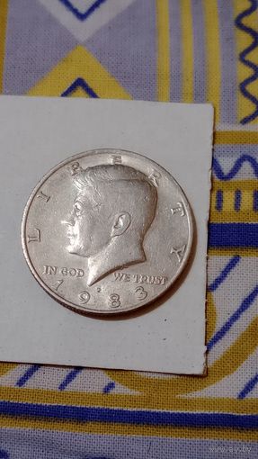 США 1/2, пол доллара,1983 P