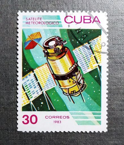 Марка Куба 1983 год Космос