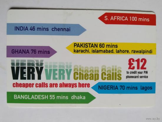 Телефонная карта. Англия
