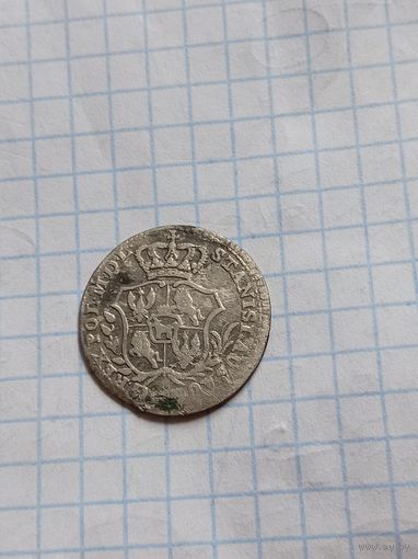 2 гроша (полу злотовка) 1766 года