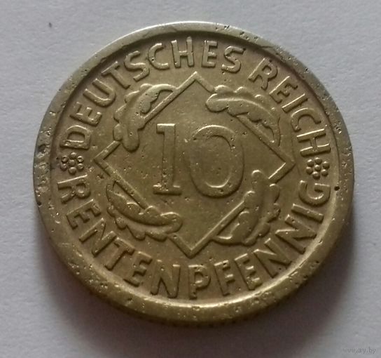 10 пфеннигов, Германия 1924 D