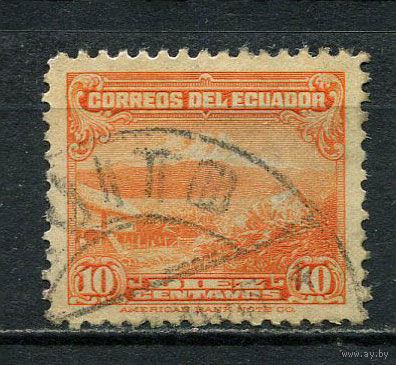 Эквадор - 1934/1946 - Гора Чимборасо 10С - [Mi.320] - 1 марка. Гашеная.  (LOT EZ45)-T10P23