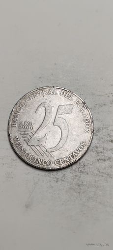Эквадор 25 сентавос 2000