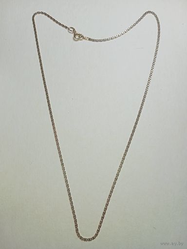 Цепочка серебряная в позолоте  , 925 проба , 50 см .