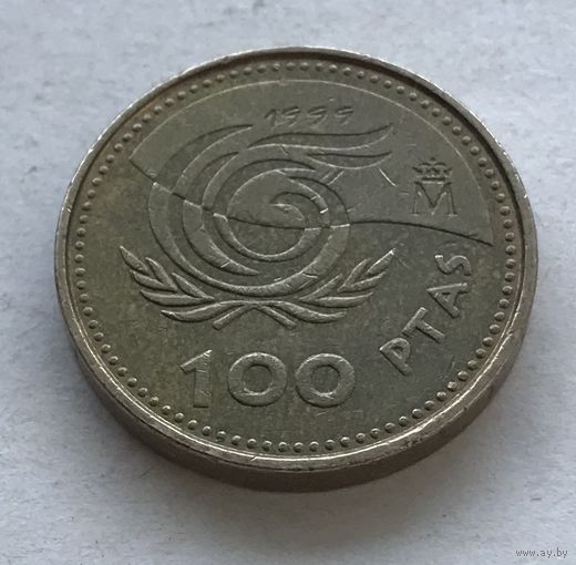 Испания 100 песет 1999 - Международный год пожилых людей