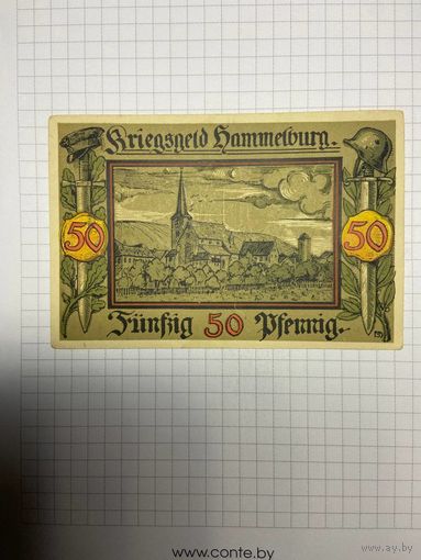 Нотгельд 50 пфеннигов (Германия Веймарская республика). -2612