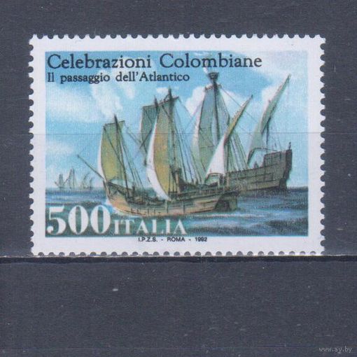 [1098] Италия 1992. Корабли.Парусники.Колумб. MNH