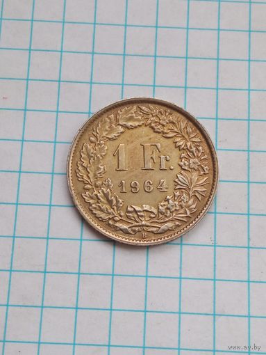 1 франк 1964 , Швейцария .