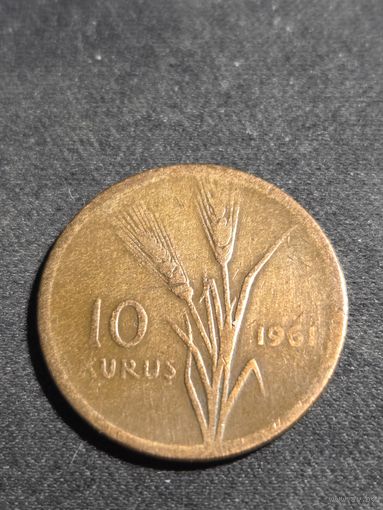Турция 10 курушей 1961