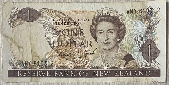 Банкнота Новая Зеландия 1 доллар 1981-1992 год Елизавета II