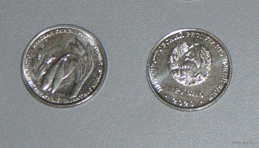 Приднестровье 1 рубль 2020 Подснежник UNC