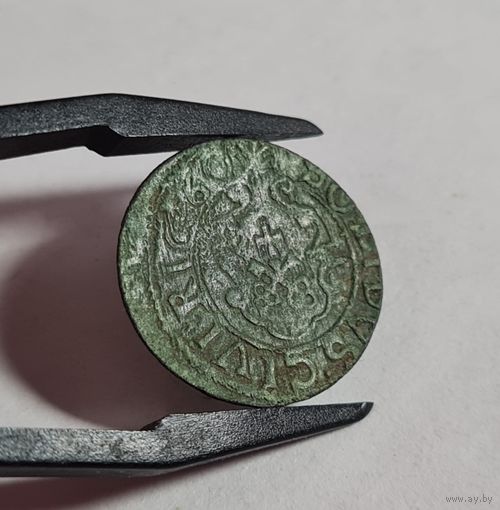 Солид 1660 года Карл XI, Рига, Шведская окупация, С рубля! без мц.