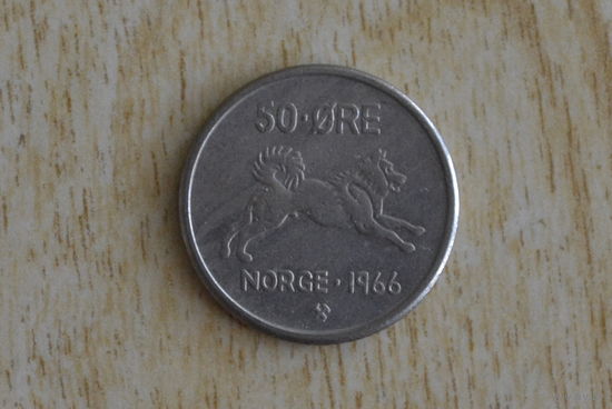 Норвегия 50 эре 1966