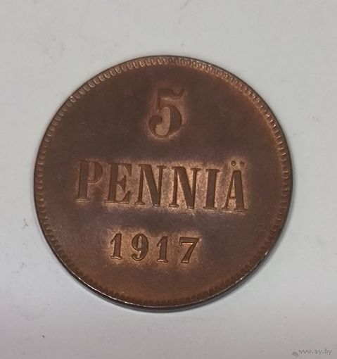 5 пенни 1917 русская Финляндия