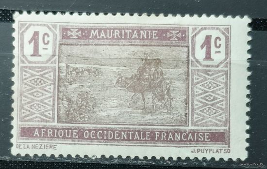 Мавритания 1913-1917г. Французские колонии
