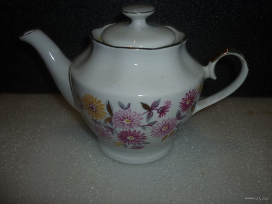 Чайник. Рига СССР. Ручная Роспись золотом