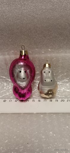 Ёлочные игрушки. Лев и бегемот. 11-11