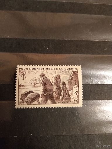 1945 Франция война беженцы чистая клей MNH** выпускалась одиночкой (2-10)