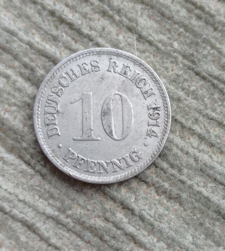 Werty71 Германия 10 пфеннигов 1914 G