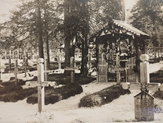 Фото ПМВ Могилы бойцов восточный фронт..Оригинал