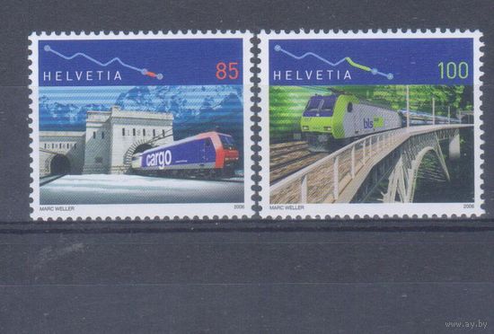 [1522] Швейцария 2006. Поезда.Локомотивы. СЕРИЯ. MNH