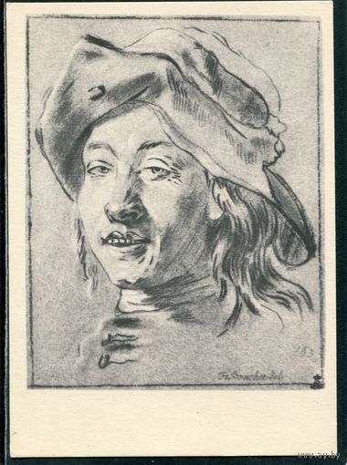 Франсуа Буше. Голова юноши. Изд.1959