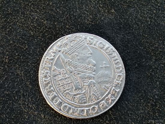 Орт 1622 г. Сигизмунд. Редкий. С рубля.