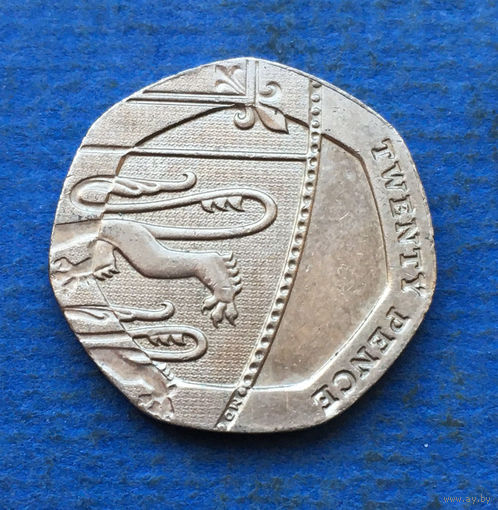 Великобритания 20 пенсов 2014