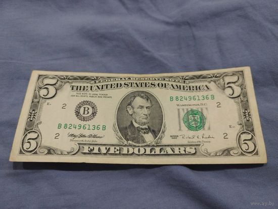 5 долларов США, 1995г.
