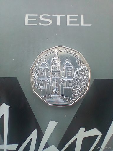 5 евро 2007 года 850 лет городу Мариацелль