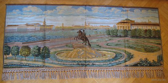 Настенный гобелен СССР Санкт-Петербург. Памятник Петру Первому