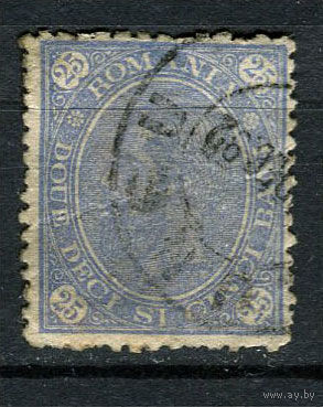 Королевство Румыния - 1890/1891 - Король Кароль I 25B - [Mi.88] - 1 марка. Гашеная.  (Лот 113AA)