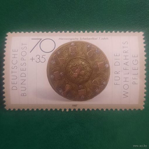 ФРГ 1987. Старинные ювелирные изделия. Марка из серии
