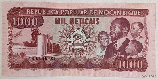 Мозамбик 1000 метикал 1983 г.