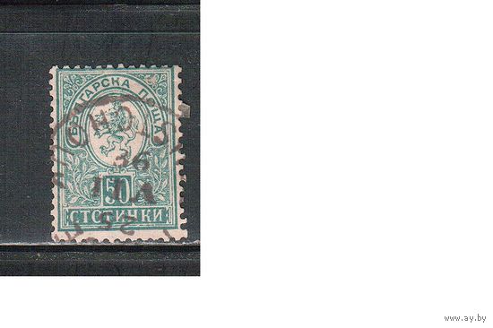 Болгария(Княжество)-1889, (Мих.36А ),  гаш. , Стандарт, Герб,  перф. 13 1/4 ,