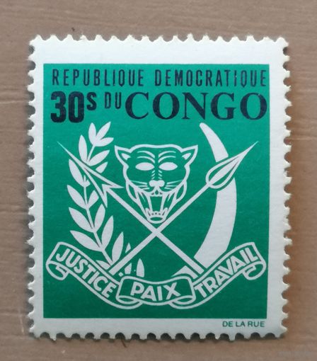 Марка Заир, Конго, герб Республики, 1970 г