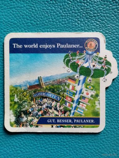 "3" Бирдекель Paulaner подставка под пиво