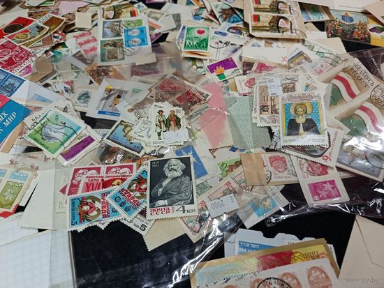 С рубля без мц. гора, куча, пакет разных марок, не отсортированные, как есть.