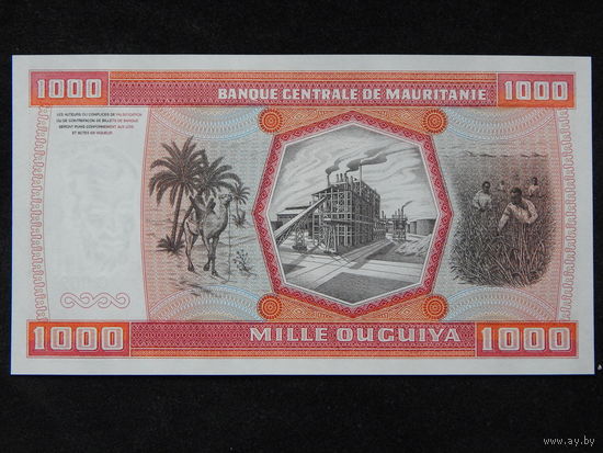 Мавритания 1000 угий 1981г.UNC
