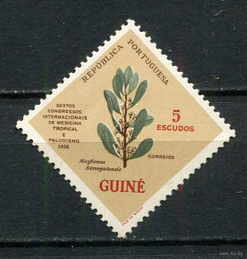 Португальские колонии - Гвинея - 1958 - Флора - [Mi. 295] - полная серия - 1 марка. MNH.  (Лот 50HS)-TG3P11